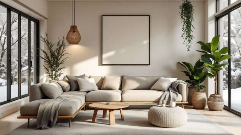 Colori neutri e stile Japandi: come rendere il salotto più armonioso