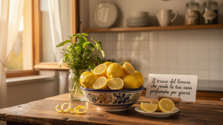 Il trucco del limone che rende la tua casa profumata per giorni