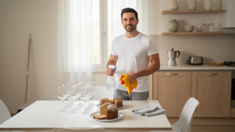 Pulizia lampo dopo le feste: il metodo che ti salva il tempo