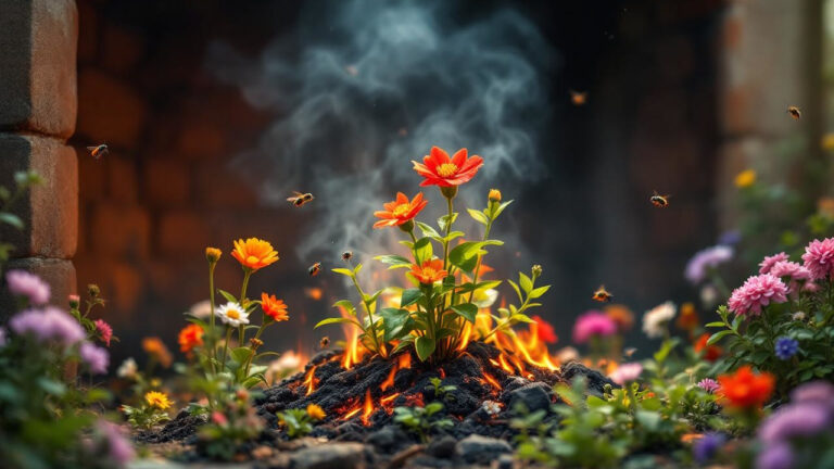 La cenere del camino: il fertilizzante naturale più potente